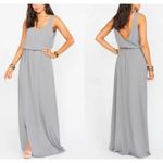 Show Me Your Mumu NWT  Kendall Maxi Dress in Soft Charcoal Crisp Photo 2