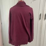 Ann Taylor Wool Cashmere Blend Cardigan Plum Size Medium Sweater Knit Open Front Photo 1