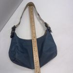 Gap VTG Y2K Baguette Small Nylon Handbag Shoulder Bag Purse Zip Blue 2004 READ Photo 12