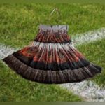 Lapis Anthropologie floral Ruffle Halter / Strapless Elastic Mini Dress size M Gray Size M Photo 1