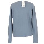 Uniqlo NEW  3D Knit Long Sleeve Boat Neck Sweater Blue Coastal Capsule Size M Photo 2