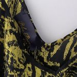 Blue Rain for Francesca’s Black/Yellow Graphic Print Mini Dress Spaghetti Straps Photo 4