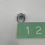 Laundry by Shelli Segal  Cocktail Ring Green Silver Rhinestone Teardrop Glamour Photo 5