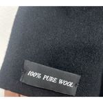 Vintage Stephanie Mathews Wool Trench Coat 10 Black Dark Academia USA Made Photo 10