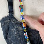 Vintage Italian Murano Moretti Millefiori Art Glass Beaded Necklace 30” *READ Yellow Photo 10