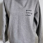 Pact  • Gray Sweatshirt with 'Good Energy Club' Print Photo 0