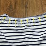 Cabana Life x Talbots Dress Medium Blue White Jersey Cover Up UPF50 Embroidered Photo 5