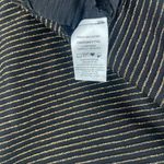 Shinestar Tank Size Medium Black and Lurex Gold Stripes Evening Cocktail Peplum Photo 7