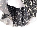 Allihop Anthropologie One Piece Swimsuit Black White Floral Skirted Size small Photo 6