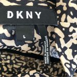 DKNY  Printed Cowl Neck Blouse, Sz Large Photo 3