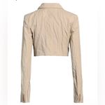 Acne Studios  Crinkle Finish Cropped Suit Jacket Photo 2
