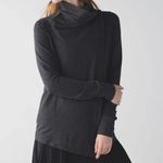 Lululemon Coast Wrap Jacket Women 8 Gray Relaxed Thumb Holes Activewear Photo 0