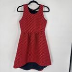 Anthropologie Lili Wang S4 Glee Quinn Fabray dress Size 6 Jacquard Red Orange Photo 2