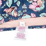 Xhilaration  Dusty Blue Floral Strapless Bandeau Bikini Size Medium Photo 5