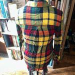 American Eagle  plaid flannel S boyfriend button down shirt Photo 1