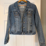 Aeropostale  Distressed Jean Jacket Size Large Medium Wash Trucker Retro L4 Photo 0