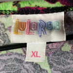 LuLaRoe WOMENS SIZE XL DRESS LIME GREEN PURPLE CORAL PINK FLOWERS SOFT COMY Photo 5