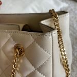 Versace White Quilted Nappa Leather Medusa Tote Handbag Photo 9