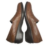 Aravon Kiley Floral Cut Out Leather Loafers Slip on Shoes‎ Brown Size 9.5 2A Photo 6