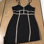 New Women’s Dress Very Stretchy Soft Lightweight Black Tan Size Small Photo 0