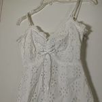 KENZO white lace eyelet sleeveless shift mini dress size XS Fr 36 White Photo 1