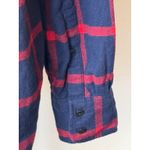 J.Crew  Shirt Women 2 Blue Red Plaid Long Sleeve Button Down Flannel preppy Photo 6