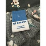 Old Navy  Maxi Dress Size L Green Floral Tiered Prairie Forest Whimsigoth Modest Photo 5