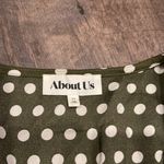 About Us  tie front polka dot bell sleeve top Photo 2