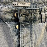 ZARA Wide Legged Light Wash High Waisted Size 8 Jeans Photo 5