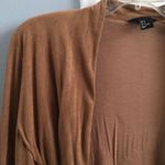 H&M Faux Suede Tan Draped Blazer Photo 8