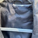 Newport News Women's 90s leather black trenchcoat size 6 Photo 4