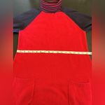 Tommy Hilfiger Red and Navy Cowl Neck Sweater Dress Size L Photo 11