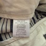 Michael Stars sz M Blue White Stripe 100% Linen Summer Shorts Photo 6