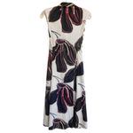 Nic+Zoe Petite Stamped Flowers Sleeveless White/Black/Multi Shirt Dress PM Photo 10