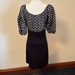 Max Studio Black and White Asymmetrical Dress Photo 3