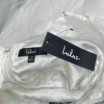 Lulus Graceful Beauty White 3D Floral Tulle Sleeveless Maxi Dress XS NWT Photo 4