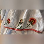 ZARA  Trafaluc Light Blue Off Shoulder Embroidered Mini Dress blue size small Photo 5