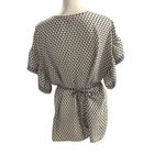Max Studio  Black and White Short Sleeve Top  Large Photo 2
