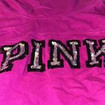 PINK - Victoria's Secret  Magenta purple Sequin bling hoodie hooded sweatshirt Photo 2