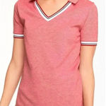 T by Talbots UPF 50 PIQUE‎ POLO SHIRT Large Red Photo 0