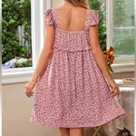 SheIn large floral print round neck maternity nursing dress Photo 2
