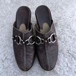 Cole Haan Slip On Heel Mule clogs Sandals Buckle shoes Womens SZ 7 Brown Photo 1