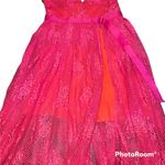 Free People Matchpoint midi dress watermelon slit thin strap v neck scoop back Photo 3