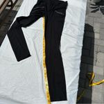 Athleta Ponte black knit Twill moto pants leggings zip pockets sz 0 Photo 9