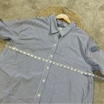 Wilfred  Free Relaxed Cotton Button Front Shirt Longsleeve Striped Blue Coastal M Photo 12