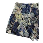 SheIn Tapestry TEDDY BEAR Print Woven Mini Shorts Cosplay Festival Artsy Cute Size XS Photo 2