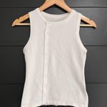 Button Front White Sleeveless Sweater Tank Top Women’s Sz XS GUC Photo 0