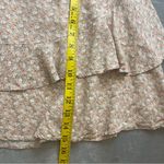 Japna  Pink and White Floral Mini Skirt Photo 5