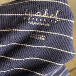 Isabel‎ Maternity Navy Striped Ribbed V Photo 4