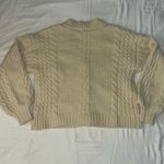 Forever 21  Cardigan‎ Women Sz S Ivory Floral Embroidery Y2K Inspired Grannycore Photo 5